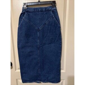 Vintage 1980s Women’s Blue Jean Denim Skirt